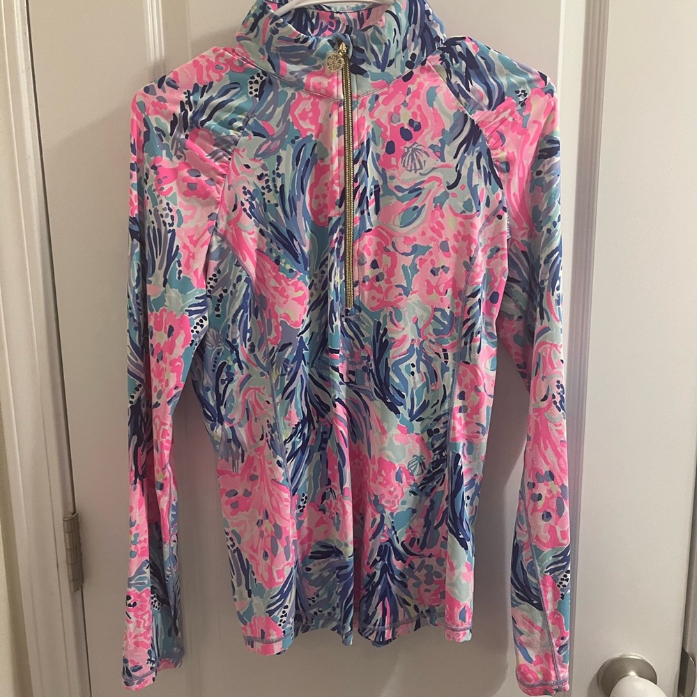 Lilly Pulitzer Luxletic Colorful Floral Zip-Up Jacket